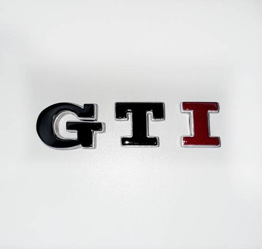 Emblema "GTI" VW - contur argintiu